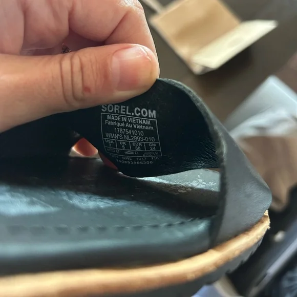 SOREL Black Strappy Ella Sandals - Picture 4 of 4